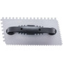 QLT by Marshalltown 207  9" x 4" Notched Trowel with Plastic Handle - 1/4" Square and 1/4" x 3/16" 'V' (16251) Image 4