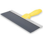 Wal-Board Tools 021-024  14" x 3" Blue Spring Steel Blade Taping Knife with Textured Handle (TH-14) (40077) Image 0