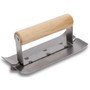 Marshalltown 91T  6" x 2.75" QLT Steel Hand Groover with 1/2" Groove Image 0