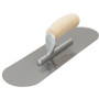 Marshalltown SP205  20" x 5" High Carbon Steel Xtralite Pool Trowel with Curved Wood Handle (13120) Image 0