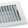 Accord ABFRWH414  White Finished Metal Floor Register with Louvered Design for 4" x 14" Duct Opening Image 2 Accord ABFRWH414  White Finished Metal Floor Register with Louvered Design for 4" x 14" Duct Opening Image 2