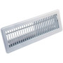 Accord ABFRWH414  White Finished Metal Floor Register with Louvered Design for 4" x 14" Duct Opening Image 3