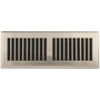 Accord APFRSNL412  Satin Nickel Finish Plastic Floor Register with Louvered Design for 4" x 12" Duct Opening Image 0