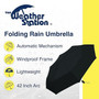 Weather Station 1100  Automatic Folding 42" Umbrella - Black Image 4