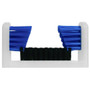 Magnolia Brush SB-1000  Floor Mounted Boot and Shoe Cleaning Brush with Black/Blue Bristles Image 0