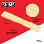 Nelson Wood Shims DIY 8 Inch Wood Shims Bundle - 12 Shims per Package Image 2
