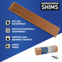 Nelson Wood Shims 8 Inch Lined Composite Wood Shims - 12 per Package Image 2