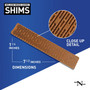 Nelson Wood Shims 8 Inch Lined Composite Wood Shims - 12 per Package Image 4