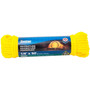 KingCord 300291V1  1/4" x 50' Hollow Core Yellow Polypropylene Rope Image 0