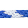KingCord 300511TV  5/8" x 200' Polypropylene Solid Braid Derby Rope - Blue/White Image 2