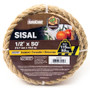 KingCord 302491BGV1  1/2" x 50' Sisal Twisted Natural Coil Rope   Image 0