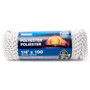 KingCord 342781BG  1/4" x 100' White/Gray Rope Poly  Image 0