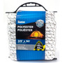 KingCord 342791BG  3/8" x 50' White/Gray Rope Poly  Image 0