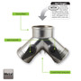 Melnor 312S  Metal 2-Way Hose Valve with Shut Off Valve Image 1