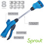 Melnor SP15682BB  Sprout Blueberry Blue 8-Pattern 15" Watering Wand Image 2
