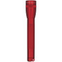 MagLite M2A03H  Mini Maglite Incandescent 2-Cell AA Flashlight with Holster, Red Image 1