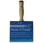 Linzer 3550-5  Project Select 5" Polyester Flat Trim Block Brush for Rough Surfaces Image 0
