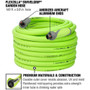 Legacy HFZG5100YWS  Flexzilla SwivelGrip 5/8" x 100' Garden Water Hose Assembly with 3/4" Fittings Image 1