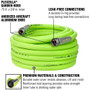 Legacy HFZG575YW  Flexzilla 5/8" x 75' Garden Water Hose Assembly with 3/4" Fittings Image 1