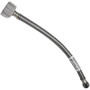 Lincoln 109591  3/8" OD Comp Nut x 7/8" Ballcock Nut Stainless Steel Toilet Supply Line - 12" Length Image 0