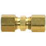 Lincoln 126212  1/4" Brass Compression Union Fitting Image 0