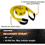 Keeper 02942  4" x 30' Recovery Strap with Wear Guard Image 3