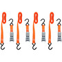 Keeper 05508-V  1" x 10' High Tension Ratchet Tie-Down Straps with Vinyl Coated S-Hooks - 4 Straps per Package Image 5