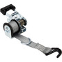 Keeper 05530  1-1/2" x 8'  Mountable Rack Ratchet Tie-Down Strap with D-Ring and Vinyl  Coated J-Hook Image 0