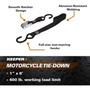 Keeper 05715  1" x 6' Motorcycle Cam Buckle Tie-Down Straps with  Full-Size Vinyl Coated S-Hooks - 2 Straps per Package Image 2
