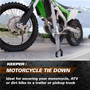 Keeper 05715  1" x 6' Motorcycle Cam Buckle Tie-Down Straps with  Full-Size Vinyl Coated S-Hooks - 2 Straps per Package Image 3