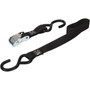 Keeper 05715  1" x 6' Motorcycle Cam Buckle Tie-Down Straps with  Full-Size Vinyl Coated S-Hooks - 2 Straps per Package Image 4