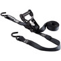Keeper 85454  1" x 14' Extreme Cut Resistant Combat Webbing Ratchet Tie-Down Straps with Vinyl Coated S-Hooks - 2 Straps per Package Image 0