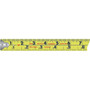 Komelon 433IEHV  Tape Measure 1" X 33' Hi-Vis Chrome Inch/Engineer Scale Image 1