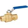 Homewerks 119-4-34  Brass Ball Valve 3/4" CU x 3/4" CU Solder 500Ppsi Quarter Turn with Drain Image 0