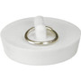 PlumbCraft 7512600T  1-3/4" White Rubber Sink Stopper with Ring Image 0