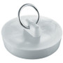 PlumbCraft 7512600T  1-3/4" White Rubber Sink Stopper with Ring Image 1