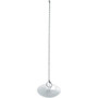 PlumbCraft 7513300T  2" White Rubber Tub Stopper with Chain Image 1