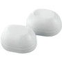 PlumbCraft 7641400T  White Oval Plastic Toilet Bolt Caps - 2 per Package Image 0