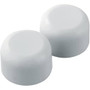 PlumbCraft 7641550T  White Round Plastic Toilet Bolt Caps - 2 per Package Image 0