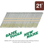 Metabo HPT 10110HPT  3" x 0.131" Smooth Shank Full Round Head Bright Basic Plastic Strip 21° Framing Nails - 4000 per Box Image 3