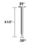 Metabo HPT 10120HPT  3-1/2" x 0.131" Full Round Head Brite Smooth Shank Basic Plastic Strip Framing Nails 4000 count Image 1