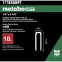 Metabo HPT 11105SHPT  1-1/4" x 18 Gauge 1/4" Crown Electro Galvanized Chisel Point Finish Staples - 5000 per Box Image 2