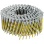 Metabo HPT 13339HPT  2-1/4" x 0.092 Full Round Head Smooth Shank Electro Galvanized 15° Wire Coil Siding Nails - 3600 per Box Image 0