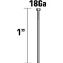 Metabo HPT 14102SHPT  1" x 18 Gauge Electro Galvanized Straight Brad Nails - 5000 per Package Image 1