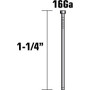 Metabo HPT 14201HPT  1-1/4" x 16 Gauge Electro Galvanized Straight Finish Nails - 5000 per Package Image 1