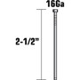 Metabo HPT 14206HPT  2-1/2" x 16 Gauge Electro Galvanized Straight Finish Nails - 2500 per Package Image 1