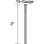 Metabo HPT 14305HPT  2" x 15 Gauge Smooth Basic Bright "DA" Style Angled Finish Nails - 4000 per Package Image 2