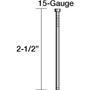 Metabo HPT 14308HPT  2-1/2" x 15 Gauge Smooth Basic Bright "DA" Style Angled Finish Nails - 3000 per Package Image 2