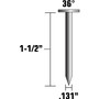 Metabo HPT 17131HPT  1-1/2" x 0.131" Heat Treated Hot Dipped Galvanized Smooth Shank Paper Collated Metal Connector Nails - 4000 per Package Image 1