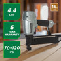 Metabo HPT N5008AC2  16 Gauge 7/16" Standard Crown Stapler for 1" to 2" Length Staples Image 1